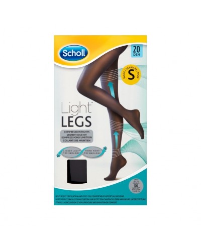 DR SCHOLL LIGHT LEGS, ΚΑΛΣΟΝΔΙΑΒΑΘΜΙΣΜΕΝΗΣ ΣΥΜΠΙΕΣΗΣ 20DEN ΜΑΥΡΟ SMALL