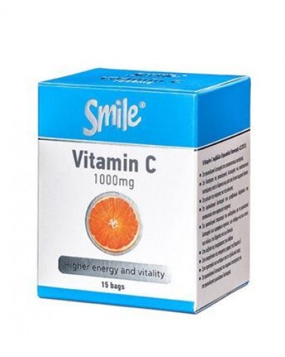 SMILE VITAMIN C 1000 MG, 15 SACHETS