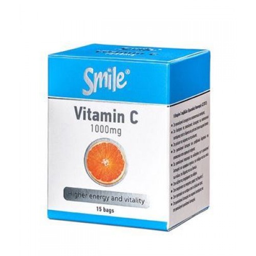 SMILE VITAMIN C 1000 MG, 15 SACHETS