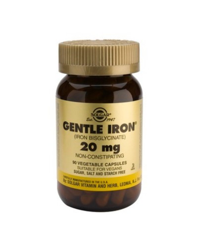 SOLGAR GENTLE IRON 20MG 90VEG CAP SOLGAR GENTLE IRON 20MG 90VEG CAP