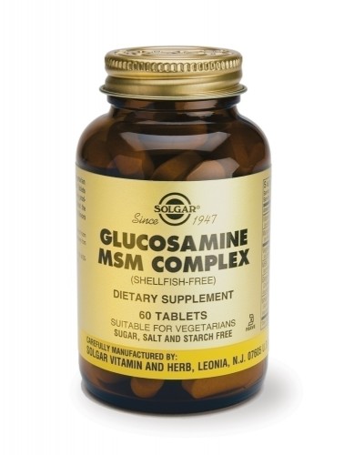 SOLGAR GLUCOSAMINE MSM COMPLEX 60TAB