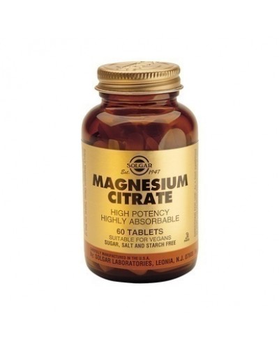 SOLGAR CITRATE MAGNESIUM 200MG 60TAB