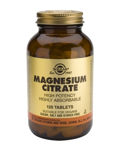 SOLGAR CITRATE MAGNESIUM 200MG 120TAB