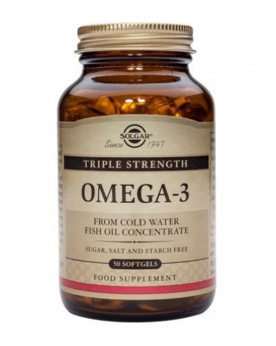 SOLGAR OMEGA-3 TRIPLE STRENGTH 50SOFTGELS