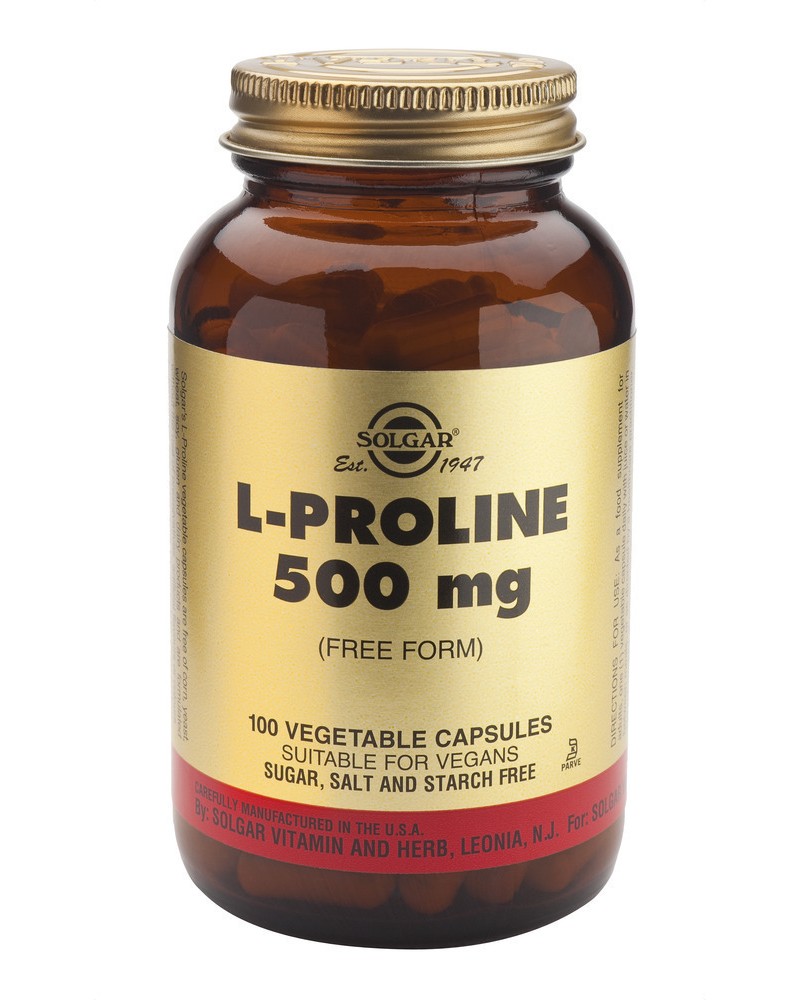 SOLGAR L-PROLINE 500MG 100VEG CAP