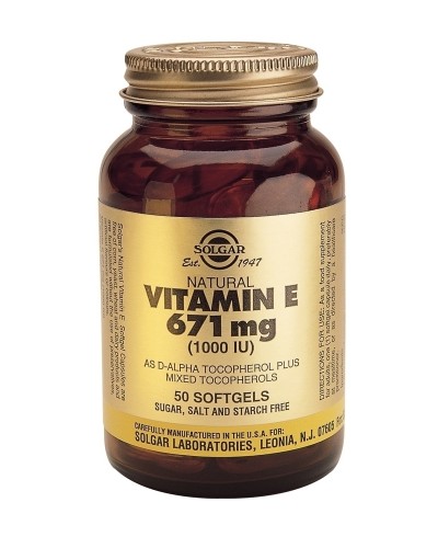 SOLGAR VITAMIN E 1000 IU 50SOFTGELS