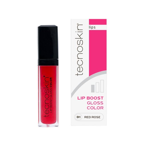 TECNOSKIN LIP BOOST GLOSS 01 RED ROSE 7ML