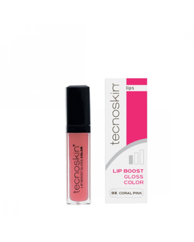 TECNOSKIN LIP BOOST GLOSS 03 CORAL PINK 7ML TECNOSKIN LIP BOOST GLOSS 03 CORAL PINK 7ML