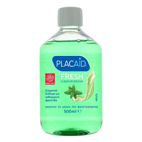 PLAC AID FRESH ΜΕΝΤΑ ΚΑΘΗΜΕΡΙΝΟ ΣΤΟΜΑΤΙΚΟ ΔΙΑΛΥΜΑ ΜΕΝΤΑ 500ML