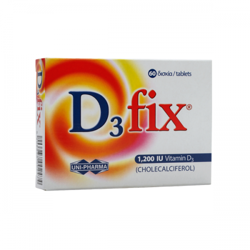 UNI-PHARMA D3 FIX 1200IU 60TABS