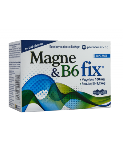 UNI-PHARMA MAGNE & B6 FIX 30ΦΑΚΕΛΙΣΚΟΙ