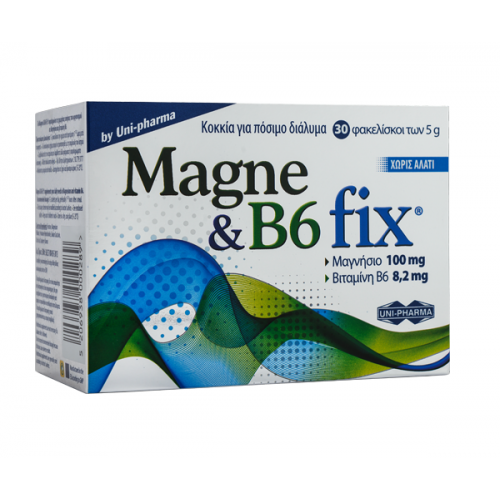 UNI-PHARMA MAGNE & B6 FIX 30ΦΑΚΕΛΙΣΚΟΙ