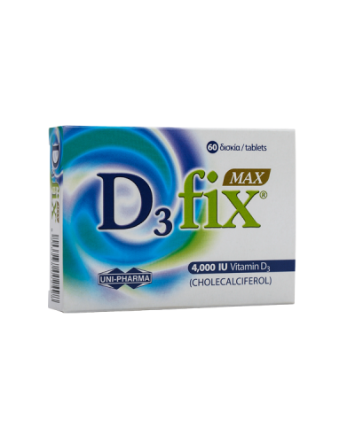 UNI-PHARMA D3 FIX MAX 4000IU 60TABS