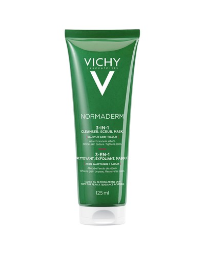 VICHY NORMADERM 3IN1 SCRUB + CLEANSER + MASK 125ml