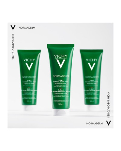 VICHY NORMADERM 3IN1 SCRUB + CLEANSER + MASK 125ml