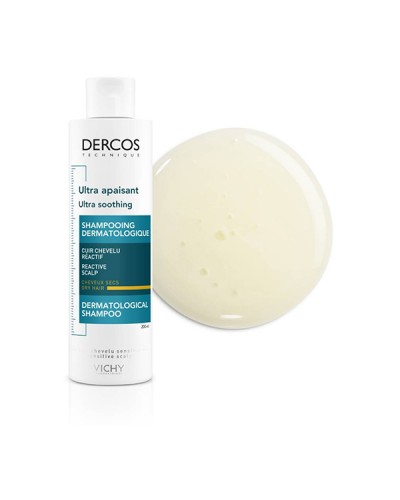 VICHY DERCOS ULTRA SOOTHING ΣΑΜΠΟΥΑΝ ΓΙΑ ΕΥΑΙΣΘΗΤΟ ΤΡΙΧΩΤΟ & ΞΗΡΑ ΜΑΛΛΙΑ 200ml