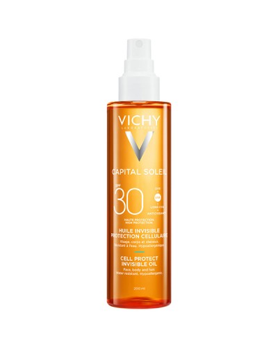 VICHY CAPITAL SOLEIL CELL PROTECT INVISIBLE OIL SPF30 200ml