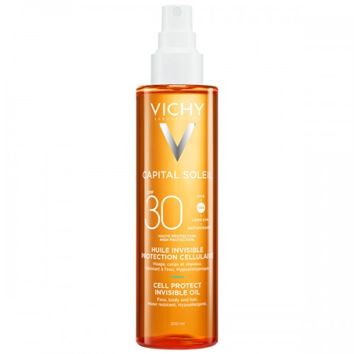 VICHY CAPITAL SOLEIL CELL PROTECT INVISIBLE OIL SPF30 200ml VICHY CAPITAL SOLEIL CELL PROTECT INVISIBLE OIL SPF30 200ml