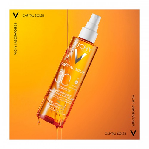 VICHY CAPITAL SOLEIL CELL PROTECT INVISIBLE OIL SPF30 200ml VICHY CAPITAL SOLEIL CELL PROTECT INVISIBLE OIL SPF30 200ml