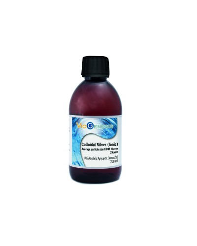 VIOGENESIS COLLOIDAL SILVER (IONIC) LIQUID 25ppm 200ML