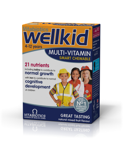 VITABIOTICS WELLKID MULTI-VITAMIN SMART 30 CHEWABLE TABS