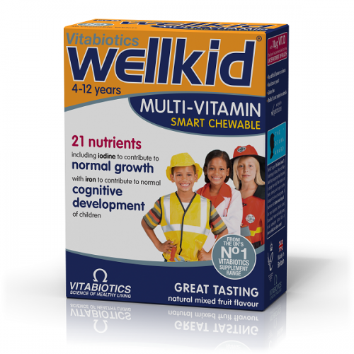 VITABIOTICS WELLKID MULTI-VITAMIN SMART 30 CHEWABLE TABS