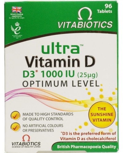 VITABIOTICS ULTRA D3 1000IU 25mg 96 TABS