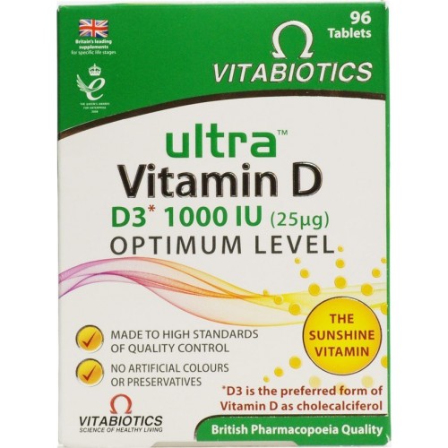 VITABIOTICS ULTRA D3 1000IU 25mg 96 TABS