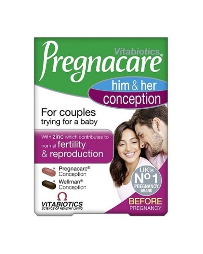 VITABIOTICS PREGNACARE HIM & HER CONCEPTION 30 TABS & 30 TABS