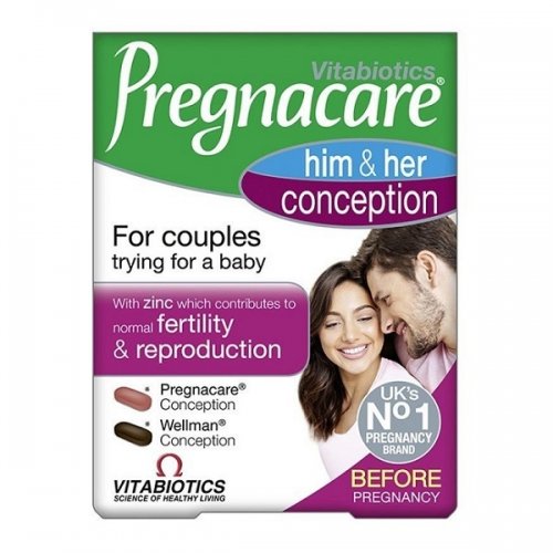 VITABIOTICS PREGNACARE HIM & HER CONCEPTION 30 TABS & 30 TABS