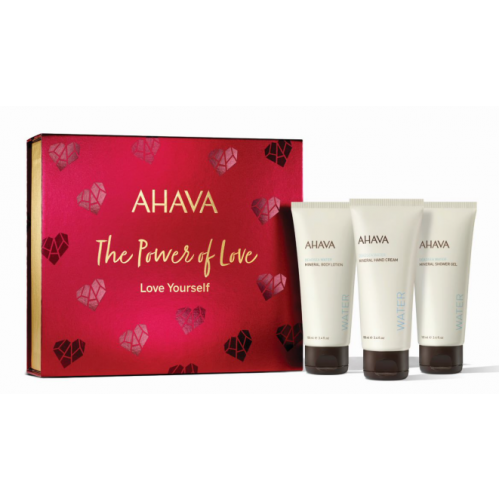 AHAVA Mineral Body Lotion + Hand Cream +Shower Gel Love Yourself