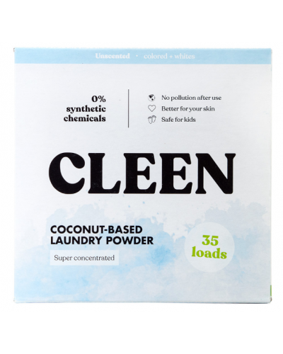 CLEEN COCONUT-BASED LAUNDRY POWDER-35 LOADS