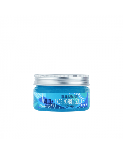 ALOE+COLORS Face Sorbet Scrub Blue Lagoon 100ml