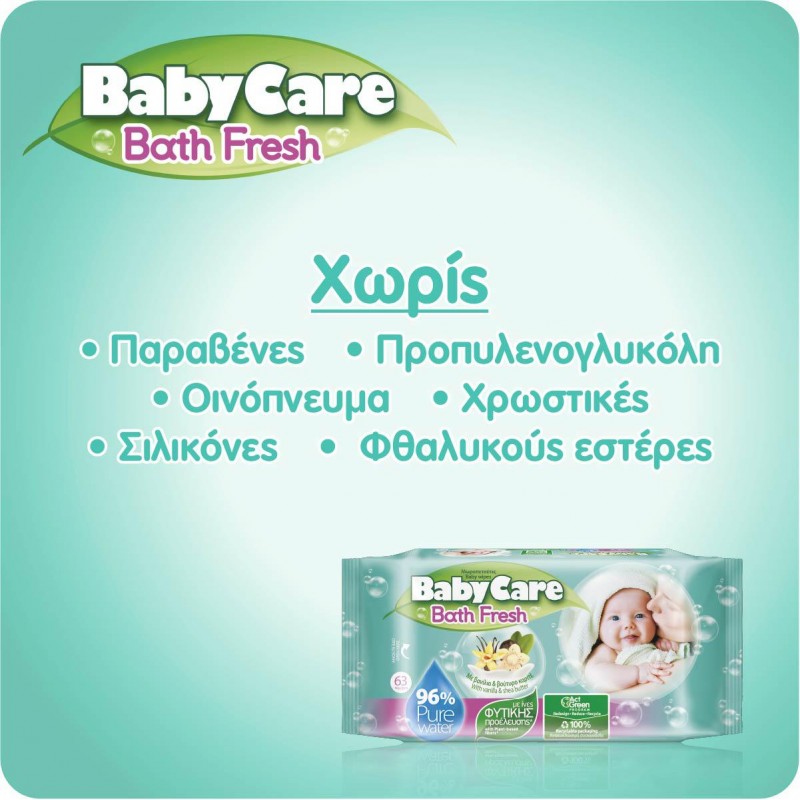 BABYCARE BATH FRESH REFILL 63 T ECONOMY BOX 1008 (16*63) ΤΜΧ (ΚΙΒΩΤΙΟ) BABYCARE BATH FRESH REFILL 63 T ECONOMY BOX 1008 (16*63) ΤΜΧ (ΚΙΒΩΤΙΟ)