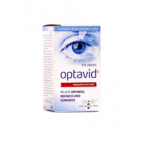 Uplab Optavid Eye Drops Οφθαλμικές Σταγόνες Για Ενυδάτωση 10ml