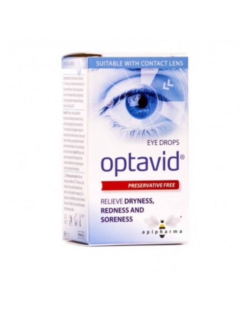 Uplab Optavid Eye Drops Οφθαλμικές Σταγόνες Για Ενυδάτωση 10ml