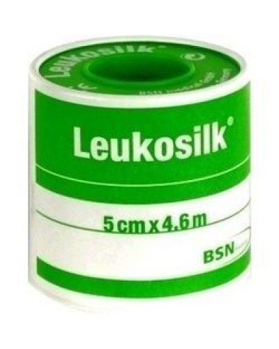 LEUKOSILK Επιδεσμική ταινία από μετάξι 4,6 m x 5,0m