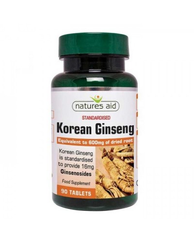 NATURES AID KOREAN GINSENG 40mg 90 TABS