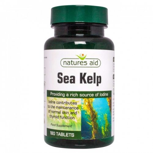 NATURES AID SEA KELP 187mg 180 TABS