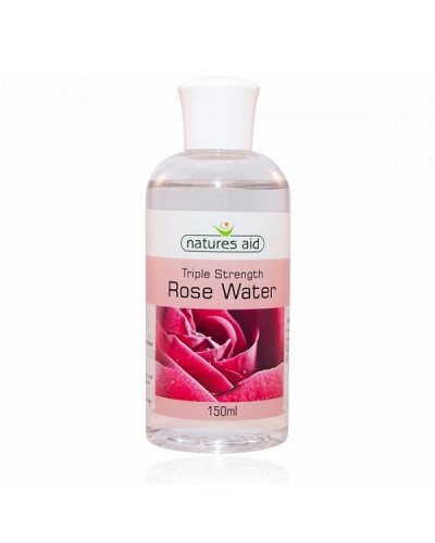 NATURES AID ROSEWATER TRIPLE STRENGTH 150ML