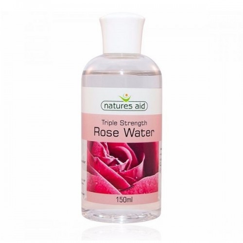 NATURES AID ROSEWATER TRIPLE STRENGTH 150ML