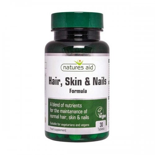 NATURES AID HAIR, SKIN AND NAILS FORMULA 30 TABS