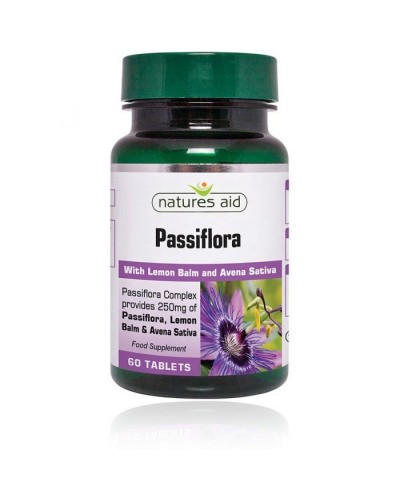 NATURES AID PASSIFLORA, LEMON BALM & AVENA SATIVA 60 TABS