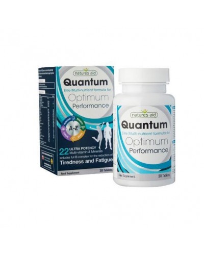 NATURES AID QUANTUM ULTRA POTENCY MULTI-VITAMINS & MINERALS (IODINE FREE) 30 TABS