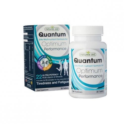 NATURES AID QUANTUM ULTRA POTENCY MULTI-VITAMINS & MINERALS (IODINE FREE) 30 TABS