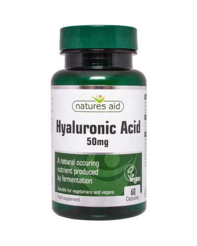 NATURES AID HYALURONIC ACID 50mg 60 VCAPS