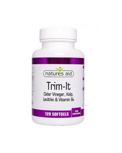 NATURES AID TRIM-IT (CIDER VINEGAR, KELP, LECITHIN & VITAMIN B6) 120 SOFTGELS