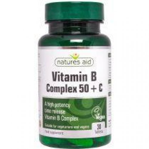 NATURES AID VITAMIN B COMPLEX   C HIGH POTENCY WITH VITAMIN C 30 TABS