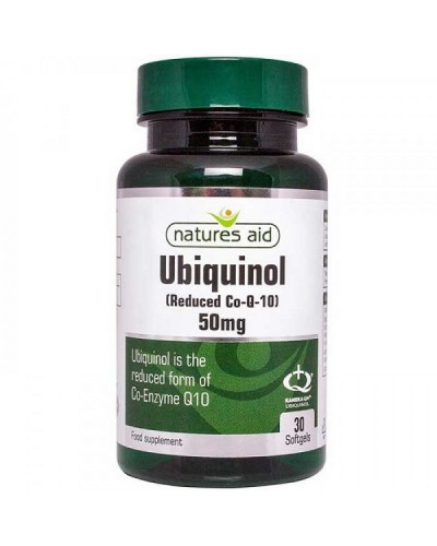 NATURES AID UBIQUINOL 50MG (REDUCED CO ENZYME Q10) 30 SOFTGELS