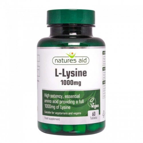 NATURES AID L-LYSINE 1000mg 60 TABS